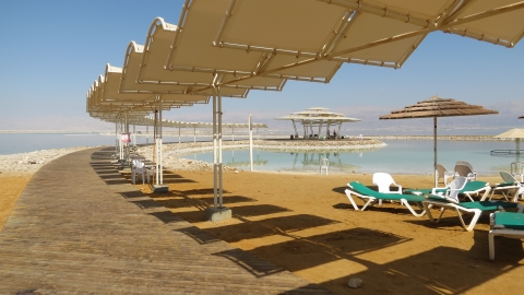 צליות לאורך החוף והטיילת בעין בוקק ים המלח